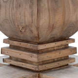 Kara Reclaimed 1.6m Round Dining Table - Natural Top and Natural Base Dining Table Reclaimed-Core   