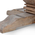 Kara Reclaimed 1.6m Round Dining Table - Natural Top and Natural Base Dining Table Reclaimed-Core   