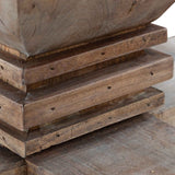 Kara Reclaimed 1.6m Round Dining Table - Natural Top and Natural Base Dining Table Reclaimed-Core   