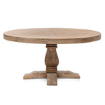 Kara Reclaimed 1.6m Round Dining Table - Natural Top - Natural Base DT6562