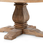 Kara Reclaimed 1.6m Round Dining Table - Natural Top and Natural Base Dining Table Reclaimed-Core   
