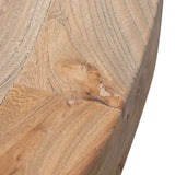 Kara Reclaimed 1.6m Round Dining Table - Natural Top and Natural Base Dining Table Reclaimed-Core   
