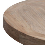 Kara Reclaimed 1.6m Round Dining Table - Natural Top and Natural Base Dining Table Reclaimed-Core   