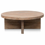 Ramona 100cm Round Coffee Table - Natural - Thick Base DT6563