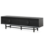 Ducan 1.8m Wooden TV Entertainment Unit - Black TV/Entertainment Unit Oakwood-Core   