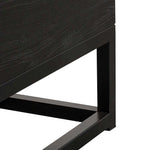 Ted 1.2m Elm Coffee Table - Full Black | Interior Secrets