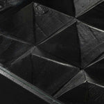 Ted 1.2m Elm Coffee Table - Full Black Coffee Table Nicki-Core   