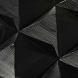 Ted 1.2m Elm Coffee Table - Full Black Coffee Table Nicki-Core   