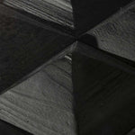 Ted 1.2m Elm Coffee Table - Full Black Coffee Table Nicki-Core   