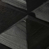 Ted 1.2m Elm Coffee Table - Full Black Coffee Table Nicki-Core   