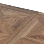 Percy 6-8 Seater Extendable Dining Table - European Knotty Oak and Peppercorn Dining Table VN-Core   