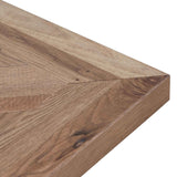 Percy 6-8 Seater Extendable Dining Table - European Knotty Oak and Peppercorn Dining Table VN-Core   