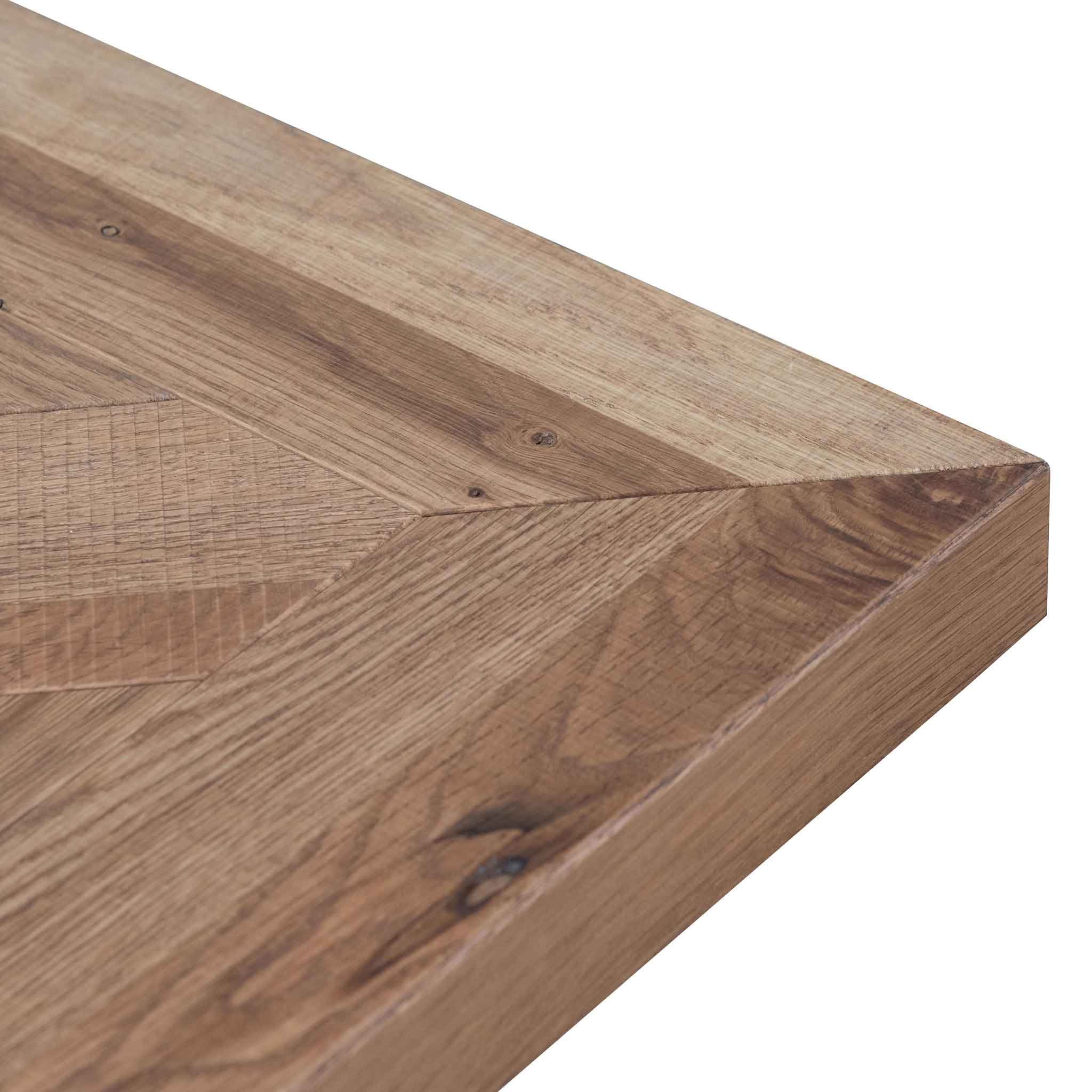 Percy 6-8 Seater Extendable Dining Table - European Knotty Oak and Peppercorn Dining Table VN-Core   