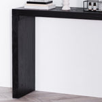 Hegan Wood Console Table - Black Console Table Reclaimed-Core   