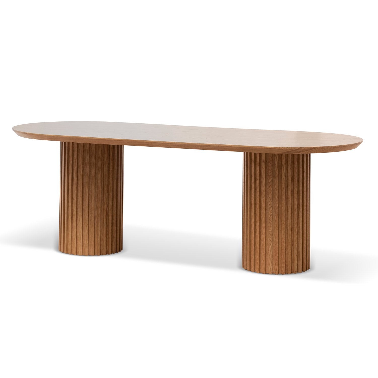 Marty 2.2m Wooden Dining Table - Natural Dining Table Century-Core