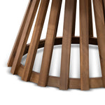 Renzo 1.35m Round Outdoor Dining Table - Light Natural Acacia Outdoor Table Eminem-Core