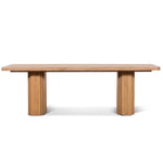 Kathleen 2.4m Elm Dining Table - Natural Dining Table Nicki-Core   