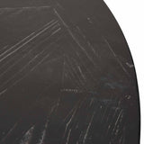 Kara 1.6m Round Dining Table - Full Black Dining Table Reclaimed-Core   