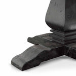 Kara 1.6m Round Dining Table - Full Black Dining Table Reclaimed-Core   