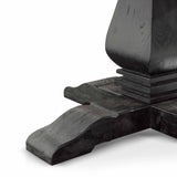 Kara 1.6m Round Dining Table - Full Black Dining Table Reclaimed-Core   