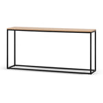 Chelsa 1.6m Console Table - Natural Top and Black Frame Console Table KD-Core   