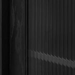 Maynard Black Bar Cabinet - Flute Glass Doors Display Cabinet KD-Core   