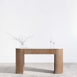 Mcmahon 1.6m White Marble Console Table - Natural Console Table Nicki-Core   