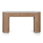 Mcmahon 1.6m White Marble Console Table - Natural Console Table Nicki-Core   