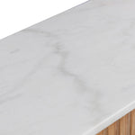 Mcmahon 1.6m White Marble Console Table - Natural Console Table Nicki-Core   