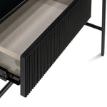Velez 1.2m Stone Top Console Table - Black DT6962-IG