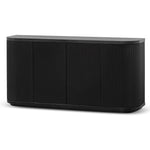 Elino 1.6m Veneer Top Buffet Unit - Full Black Buffet & Sideboard Dwood-Core   