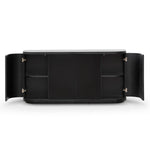 Elino 1.6m Veneer Top Buffet Unit - Full Black Buffet & Sideboard Dwood-Core   