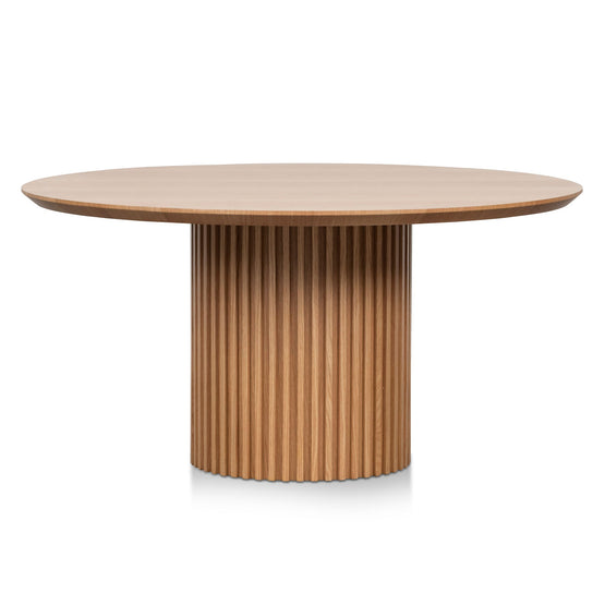 Marty 1.5m Wooden Round Dining Table - Natural Dining Table Century-Core   