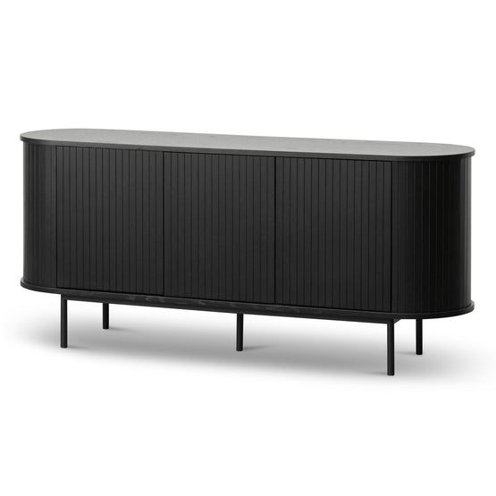 Gerald 1.7m Oak Sideboard - Full Black Buffet & Sideboard Century-Core   