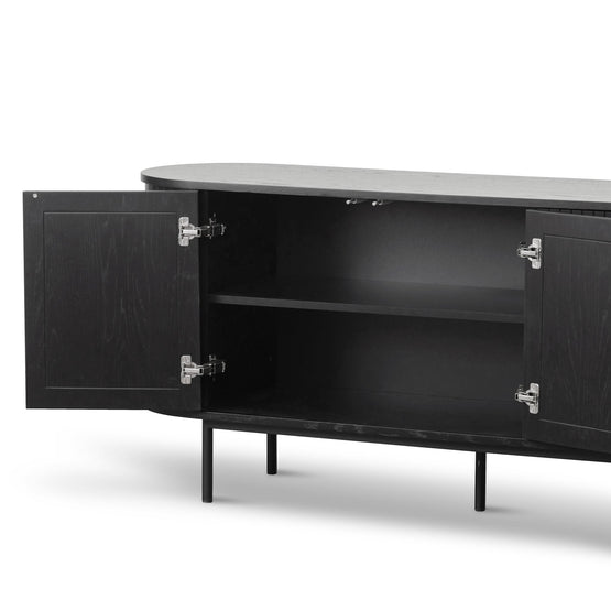 Gerald 1.7m Oak Sideboard - Full Black Buffet & Sideboard Century-Core   