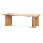 Munoz 2.4m Elm Dining Table - Natural Dining Table Nicki-Core   