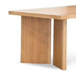 Munoz 2.4m Elm Dining Table - Natural Dining Table Nicki-Core   