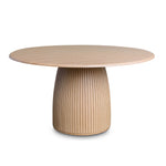 Tonya 1.4m Round Dining Table - Natural Dining Table Dwood-Core   