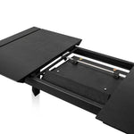 Ex Display - Viola Extendable (1.8m - 2.8m) Wooden Dining Table - Black Dining Table Dwood-Core   