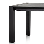 Ex Display - Viola Extendable (1.8m - 2.8m) Wooden Dining Table - Black Dining Table Dwood-Core   