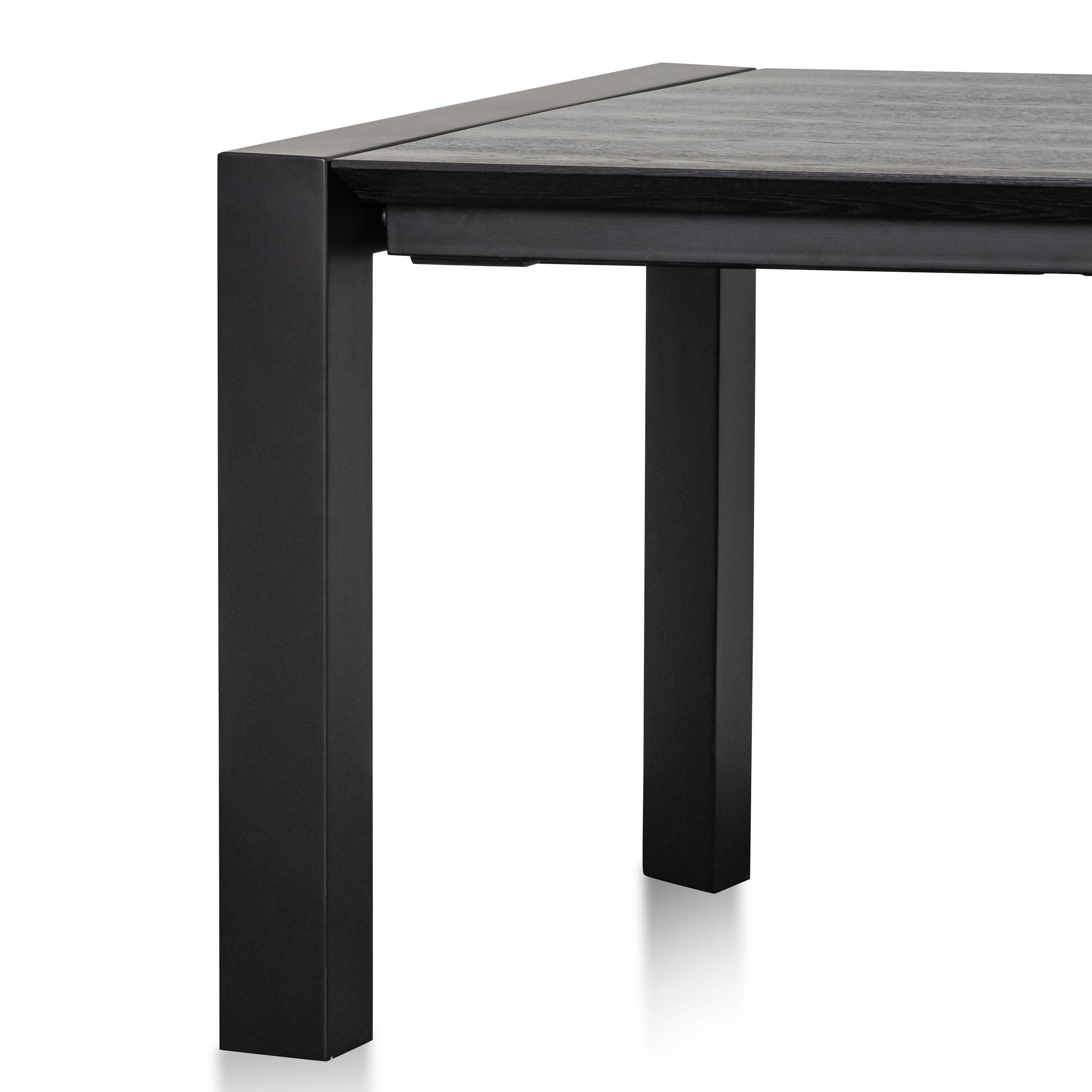 Ex Display - Viola Extendable (1.8m - 2.8m) Wooden Dining Table - Black Dining Table Dwood-Core   