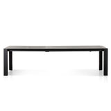Ex Display - Viola Extendable (1.8m - 2.8m) Wooden Dining Table - Black Dining Table Dwood-Core   