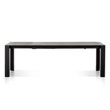 Ex Display - Viola Extendable (1.8m - 2.8m) Wooden Dining Table - Black Dining Table Dwood-Core   