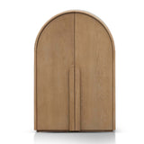 Ex Display - Alora 120cm (H) Ash Curve Cabinet - Natural Cabinet Nicki-Core   
