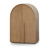 Ex Display - Alora 120cm (H) Ash Curve Cabinet - Natural Cabinet Nicki-Core   