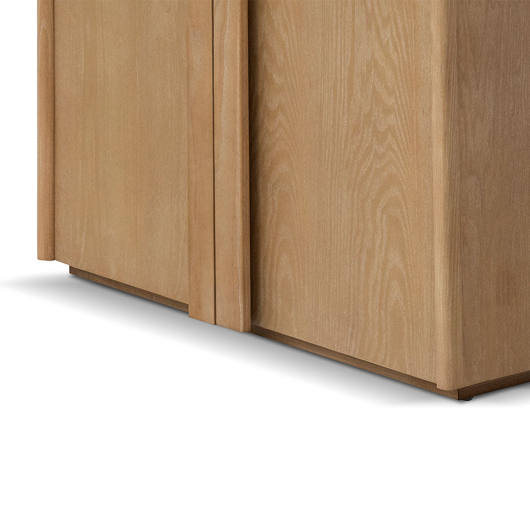 Ex Display - Alora 120cm (H) Ash Curve Cabinet - Natural Cabinet Nicki-Core   