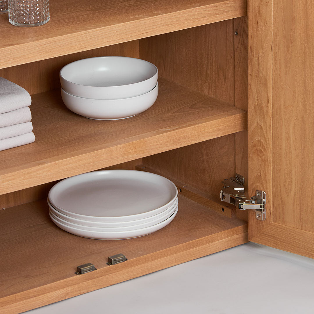 Ex Display - Alora 120cm (H) Ash Curve Cabinet - Natural Cabinet Nicki-Core   