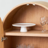 Ex Display - Alora 120cm (H) Ash Curve Cabinet - Natural Cabinet Nicki-Core   