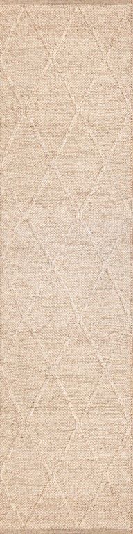 Dianna 320 x 80 cm Wool Hallway Rug - Beige Rug Mos-Local   