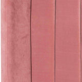 Korey King Bed Frame - Blush Peach Velvet King Bed Ming-Core   